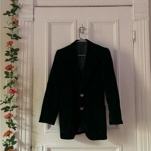 Classic velvet deep green Blazer
